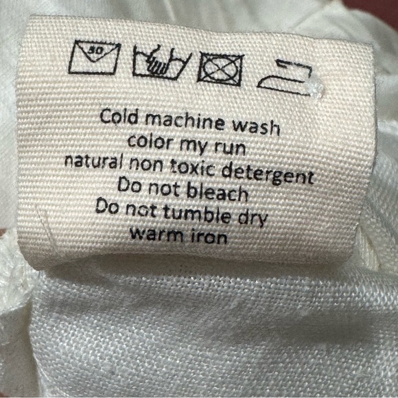 Myrah Penaloza La Mexicana Playsuit Linen Handmade One Size Pockets Boho - Picture 8 of 8